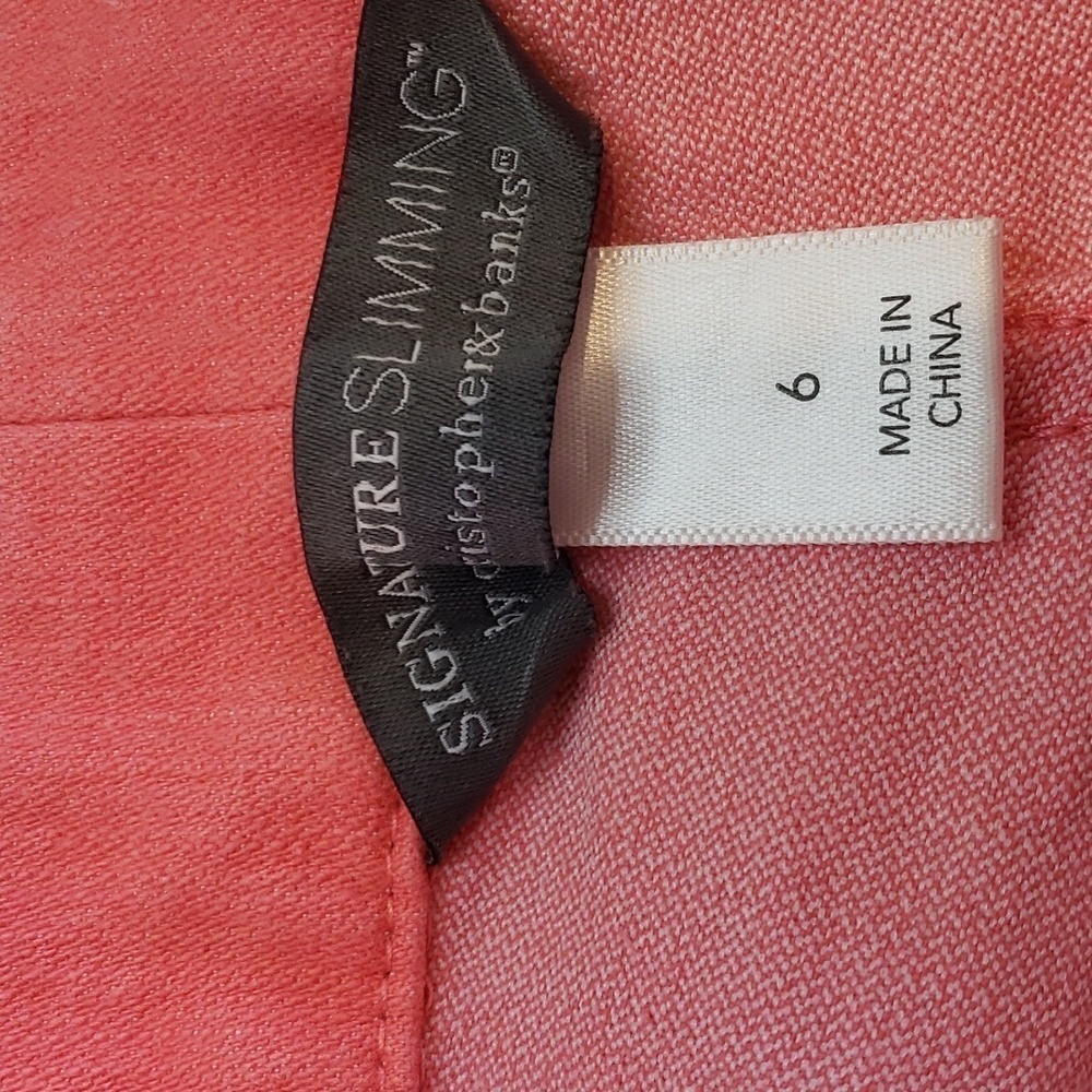 Christopher & Banks Signature Slimming Cropped Ankle Jeans, Pink Size 6 Stretch - Picture 3 of 4